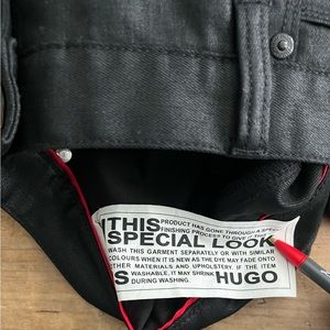 hugo japanese denim black 36/32